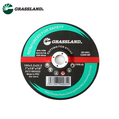 樹脂 돌 절단 디스크 180mm 지름 3.2mm 두께 22.2mm 구멍 크기 고속 각 밀러와 호환