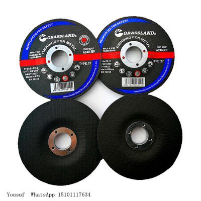 4.5&quot; X 1/4&quot; X 7/8&quot; A24R T27 그라인더 30 그릿용 연마 휠