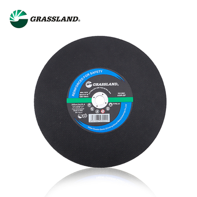 Grassland 14인치 스테인리스 스틸 절단 디스크 단결정 융합 알루미나 연마재 R 등급 경도 355x4.0x25.4mm 직경