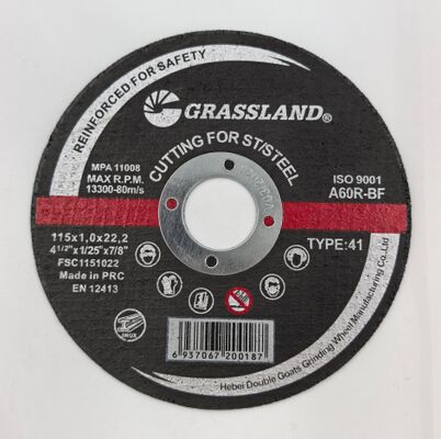 GRASSLAND 4.5 "이노크스 절단 디스크 115 X 1.0 스테인레스 스틸의 오염 물질 없는 절단