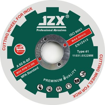 디스크를 줄이는 T41 115X1.2X22mm 4.5 &quot; 1 밀리미터 두께 이녹스