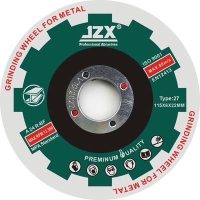 T27-4-1/2&quot;X1/4X7/8 강옥 마모성 그라인딩 휠