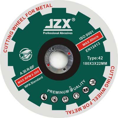 주즈스 T27-7x1/8x7/8 압박하는 강옥 연삭절단 디스크