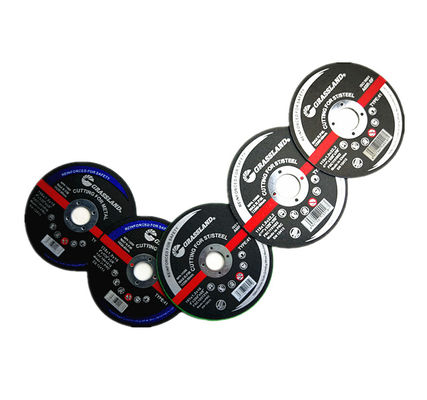 GRASSLAND 4인치 이녹스 연삭 디스크, 단결정 융합 알루미나 100mm X 3.2mm X 16mm