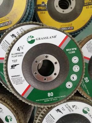 115mm 알루미늄 산화물 플랩 디스크 4.5&quot; 샌딩 그라인딩 디스크