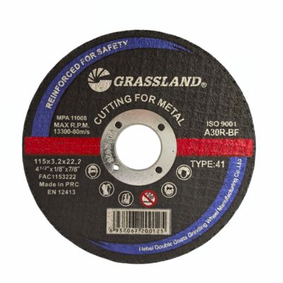 스테인리스 스틸에 대한 잔디 합금 가시 금속 절단 디스크 115 X 3.2 X 22.2 각 밀러